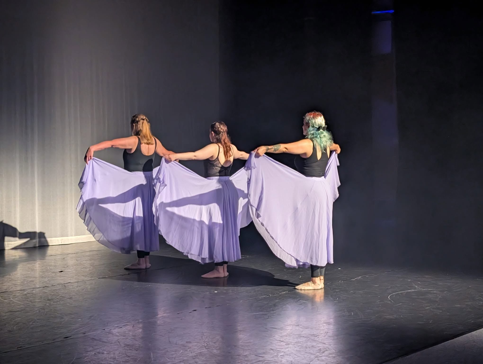 Dance costumes on stage